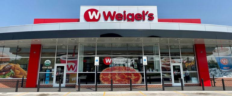 Exterior of a Weigel's Convenience Store
