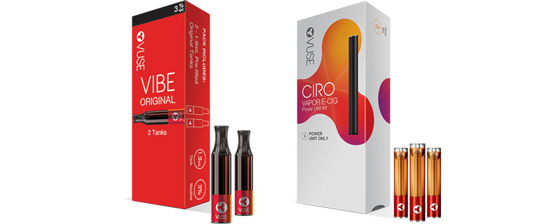 Vuse Vibe and Ciro with Cartridges