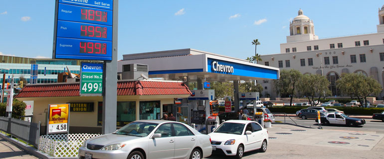 A Chevron Gas Station