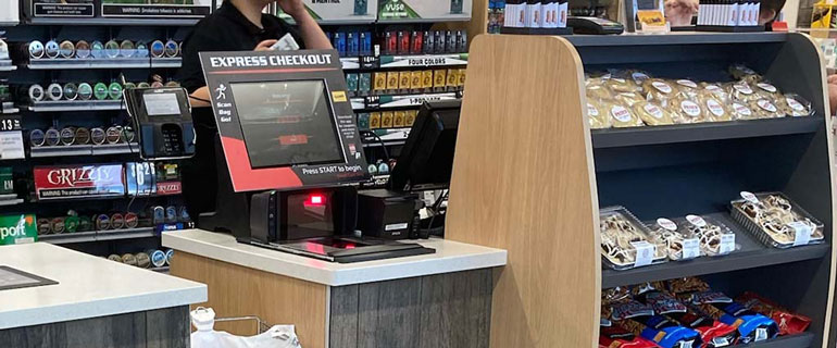 Express Checkout Station at Pete's of Erie's C-Stores