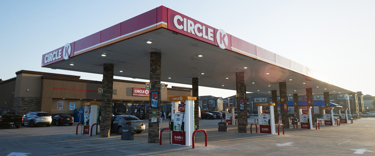 Circle K Gas Station Forecourt