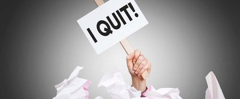 Quitting Sign