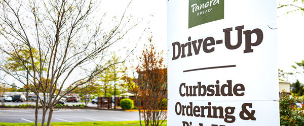 Panera Curbside Pick-Up Sign