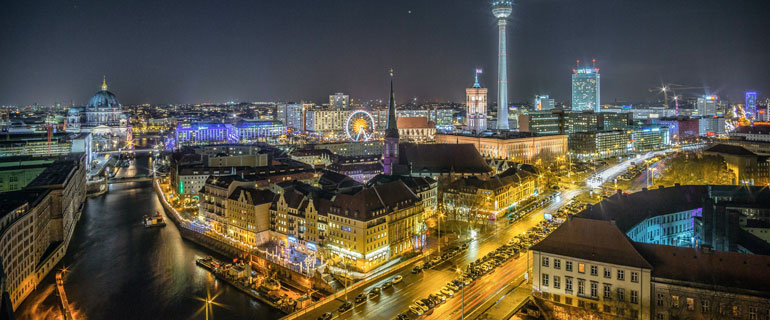 Berlin, Germany at Night