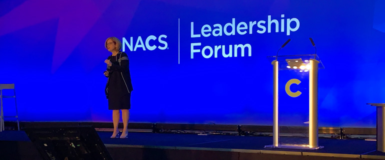 NACS Director of Research Lori Stillman at 2021 NACS Leadership Forum
