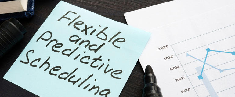 Flexible Scheduling Written on an HR Sticky Note
