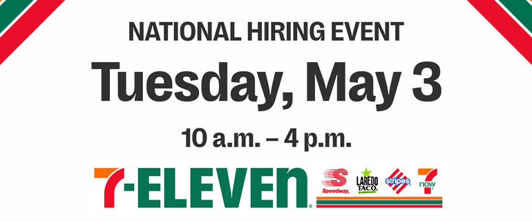 7-Eleven Hiring Day Announcement