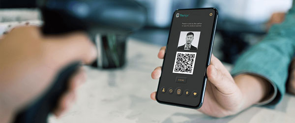 Person Scanning TruAage QR Code