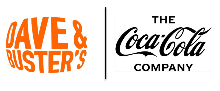 Dave & Buster's and Coca Cola Logos