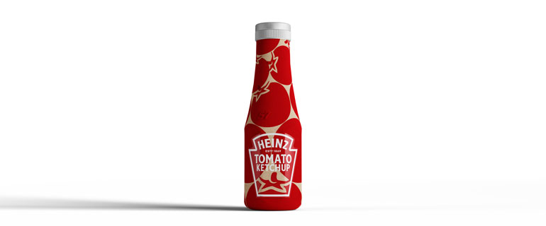Heinz Paper Ketchup Bottle