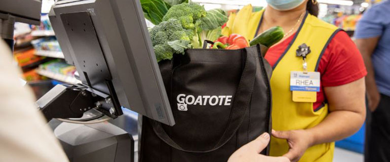 Walmart Reusable Bag with Groceries