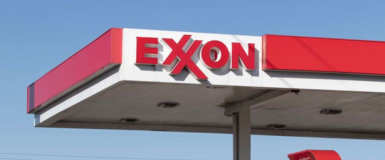 Exxon Mobil Forecourt Sign