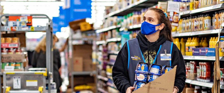 Walmart Employee Masked