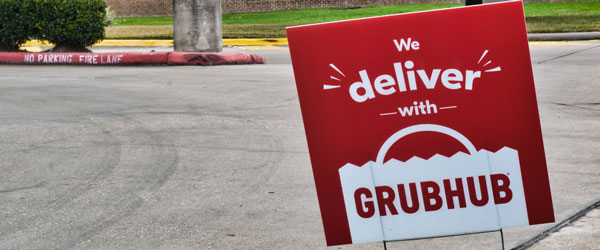 GrubHub Delivery Sign