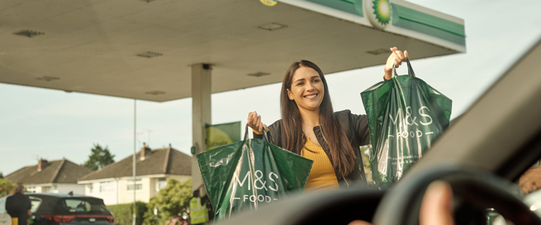 BP M&S Shopper with bags