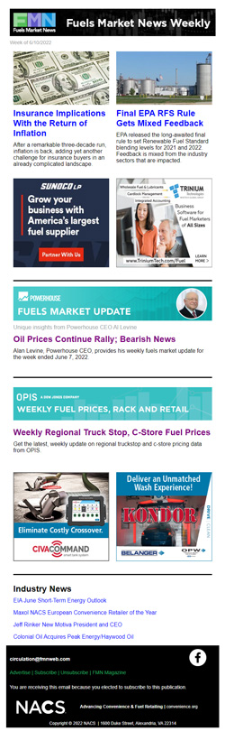 FMN Weekly Newsletter Screenshot